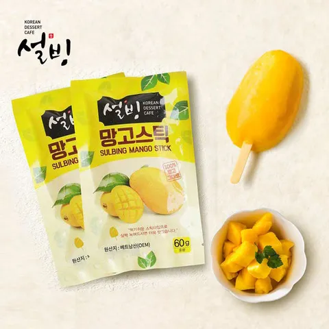 설빙 프리미엄 디저트 아이스 망고바 망고스틱 40개