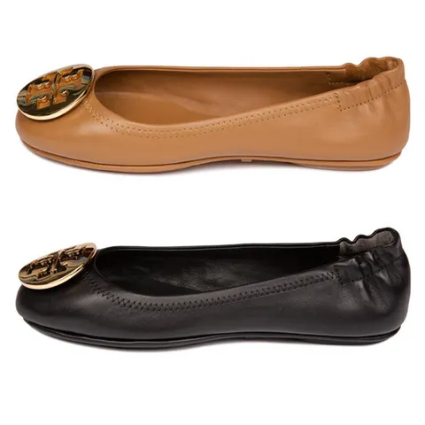 (명품) 토리버치 금장로고 플랫슈즈 2종 50393