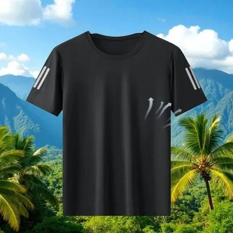 남성 쿨 아이스 냉감 기능성 반팔 티셔츠 남자 라운드 반팔티