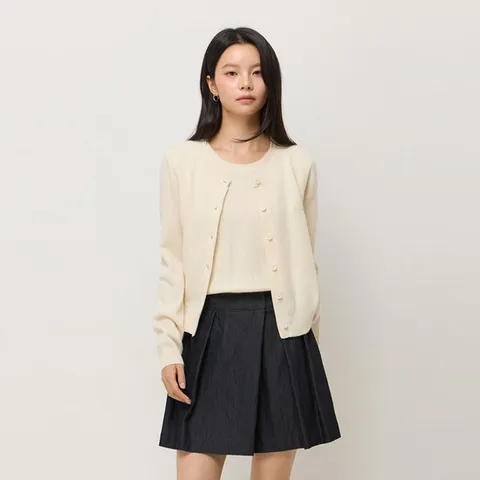 [ 롯데백화점 ][시슬리]울 블렌드 투웨이 가디건형 니트 SAKP82561