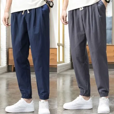 여름팬츠 남성긴바지 허리밴딩조거팬츠 골프