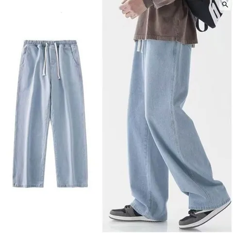 여름바지 와이드 데님 밴딩팬츠 청바지