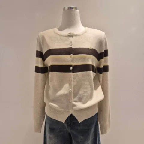 [ 롯데백화점 ][꾸즈]4단 단가라니트 가디건(CS999S6)