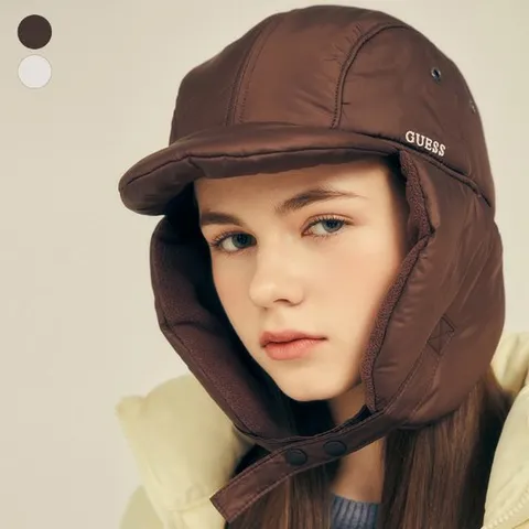 [ 롯데백화점 ][게스(진)]여성 패딩 트루퍼 햇 OO4A1462