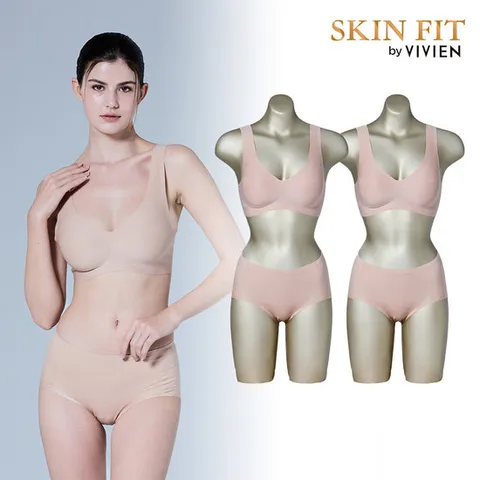 비비안 학생브라 편한브라 퓨징런닝 노와이어 브라팬티세트 4종