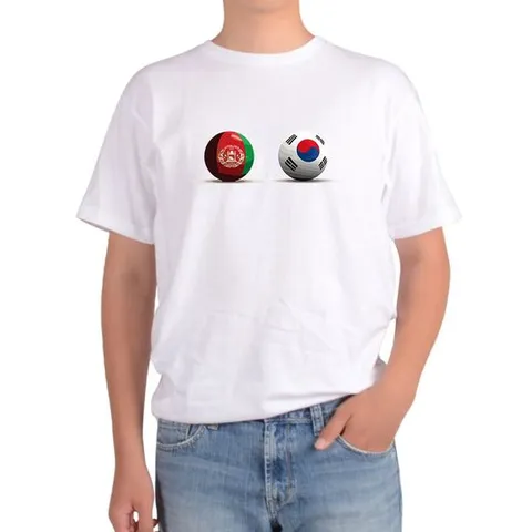 프린팅티셔츠 반팔 라운드티 한국 아프가니스탄 중동