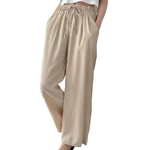 여자와이드팬츠코디 데일리 린넨 와이드팬츠 신상 캐주얼 여성 츄리닝