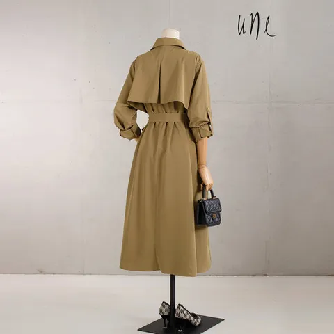 [une] [벨트SET]모던스타일리쉬 트렌치원피스