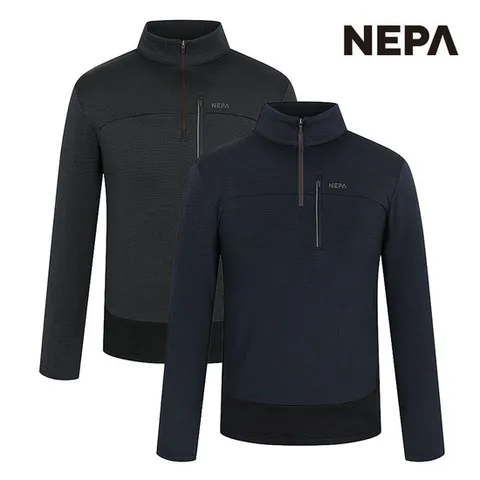 [택가149,000원] 네파 남성 마운틴 블럭 브러쉬드 집업티셔츠 7J75405