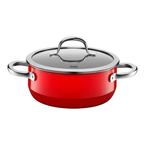 실리트 실라간 패션 인덕션용냄비 낮은냄비 레드 20cm