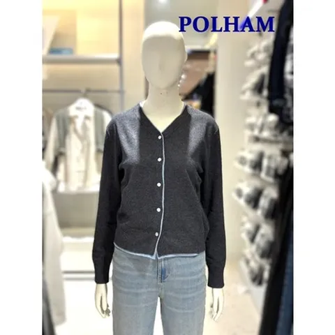 [ 현대백화점 ][폴햄]여성 캐시블렌드 브이넥 가디건 PHF4EC2010 -US