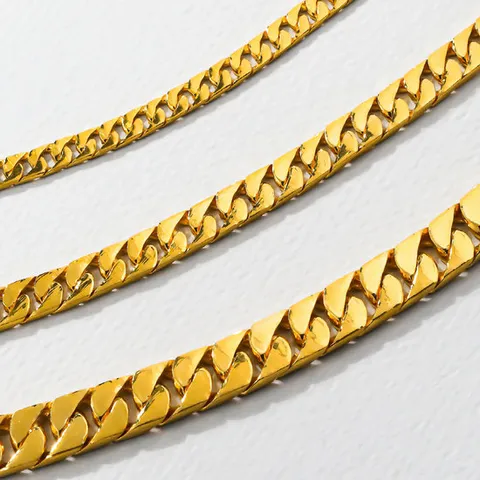 24K 순금 팔찌 유광 면체인 37.5g+18K 잠금장식