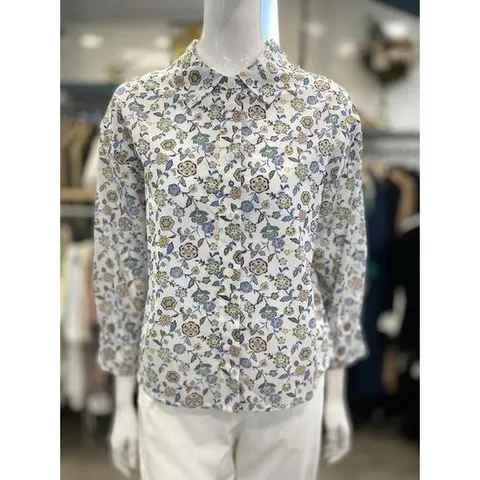 안지크 세이브존07 7부 프린팅 블라우스 AJ3-BL617-0