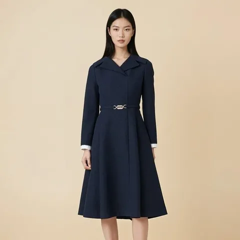 [TAG 429000원][라인] 와이드 오픈카라 원피스 NWOPOC0300