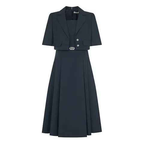 [TAG 399000원][라인] 반소매 자켓 벨티드 원피스 NWOPOE1500