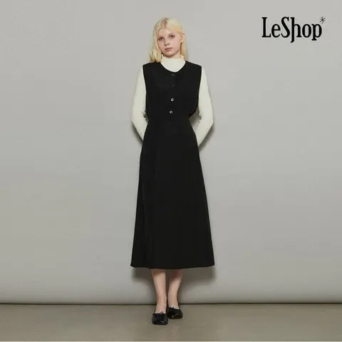 [ AK백화점 ][르샵] 골덴 뷔스티에 백 스트랩 원피스 (BO8OP023A)