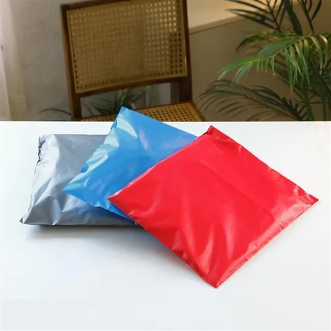 해피락 택배봉투 택배포장지 포장비닐 쇼핑몰 의류 접착 HDPE 블루 25x35+4cm 100장