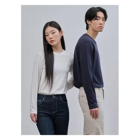 [빈폴멘][Essential] 수피마 코튼 라운드넥 티셔츠  화이트 (BC4