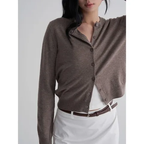 (32585ALY6D) [에잇세컨즈] 베이직 카디건  브라운