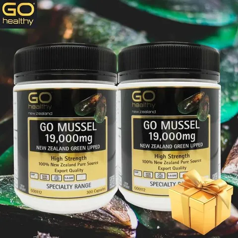 (2병)고헬씨 뉴질랜드 초록입홍합 오일 19000mg 초록잎홍합 300캡슐 Green Lipped Mussel Oil+사은품