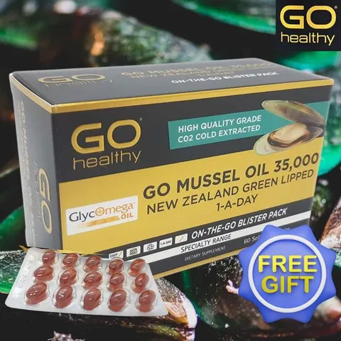 고헬씨 뉴질랜드 초록입홍합 오일 35000mg 고함량 60소프트젤 초록잎홍합 Green Lipped Mussel Oil+인기사은품