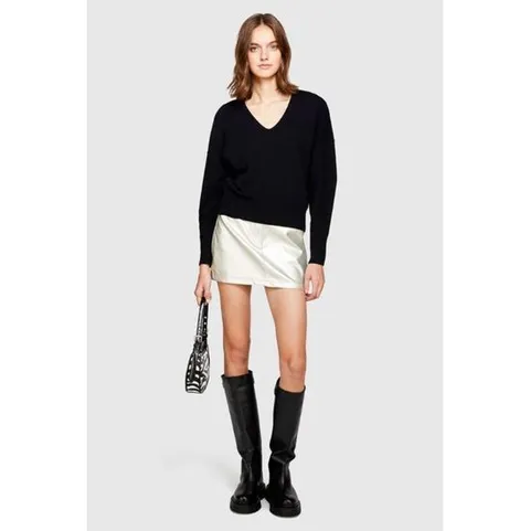 [시슬리]1044M400T 베이직 브이넥 니트