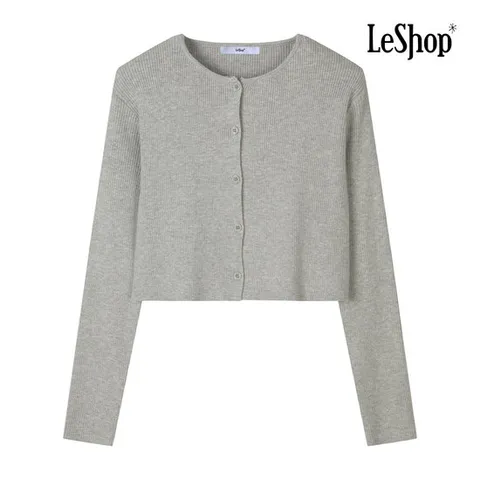 [ 롯데백화점 ]르샵  잔골지 크롭 니트 가디건 (BP8KC005A)