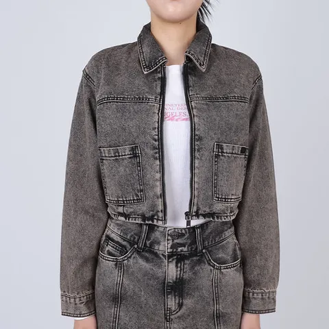 [게스]게스 여성 청자켓 긴팔 그레이 YO6D5883