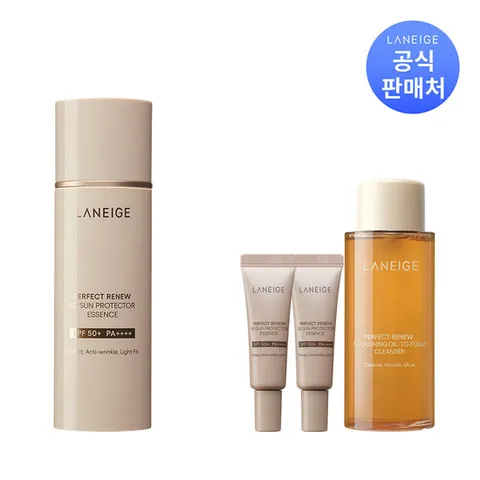 [10% 더블쿠폰] 라네즈 퍼펙트 리뉴 5D 선 프로텍터 에센스 SPF 50+ PA++++ 50ml