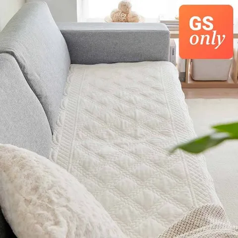 [한일카페트] 리프퀼팅 극세사 워싱 소파패드 4인용 65x230