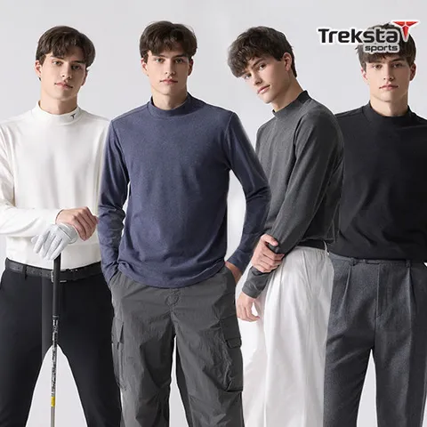 트렉스타 25FW 최신상 남성 웜브러쉬 카치온 모크넥 티셔츠 4종