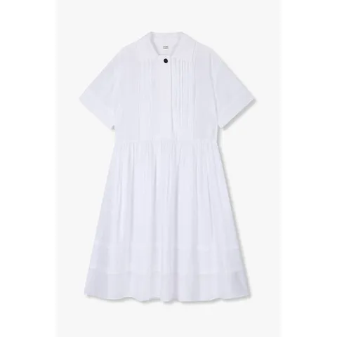 [ 롯데백화점 ][톰보이]핀턱 셔츠형 셔링 원피스(9105341120)