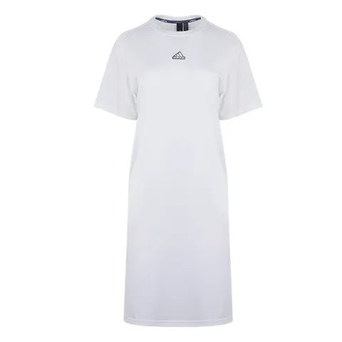 아디다스 여성 WORD 티드레스 반팔 롱 원피스 IM8750