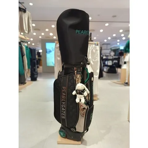 [ 현대백화점 ][파리게이츠] 25FW가을 여성 스마일 퀼팅 트롤리 캐디백 (521E3CB001BK)