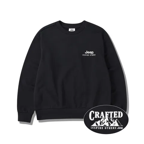 [ 롯데백화점 ]지프 Jeep [남녀공용] 루즈핏 백프린팅 맨투맨 티셔츠 896