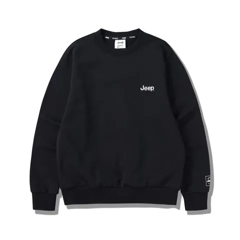 [ 롯데백화점 ]지프 Jeep [남녀공용] 기본핏 자수로고 베이직 맨투맨 티셔츠 802