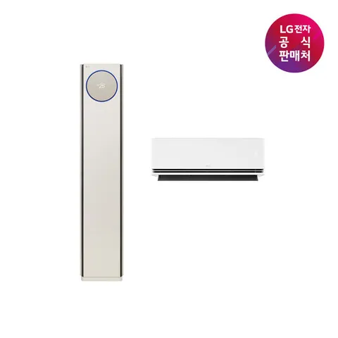 [LG전자공식판매처] LG 휘센 오브제컬렉션 2IN1 타워I에어컨 FQ25FN9BE2 [일반배관][알루미늄배관][전국무료/기본설치비/실외기포함](9시리즈)