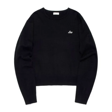 [LEE]LEE 우먼 라운드 니트 블랙 LE2503KT60BK