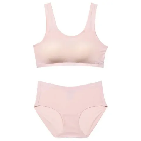 인견 자연스런볼륨감 심리스 스포츠브라팬티세트