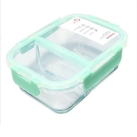 락앤락 유리 밀폐 용기 반찬통 보관통 2칸 600ML