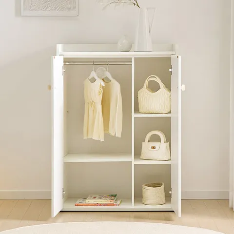 아씨방가구 몽이 E0 베이비장 아기옷장 선반형 800