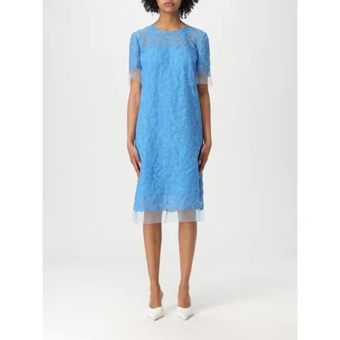 에르마노 설비노 미디 원피스 D462Q338OEX 84141 Gnawed Blue