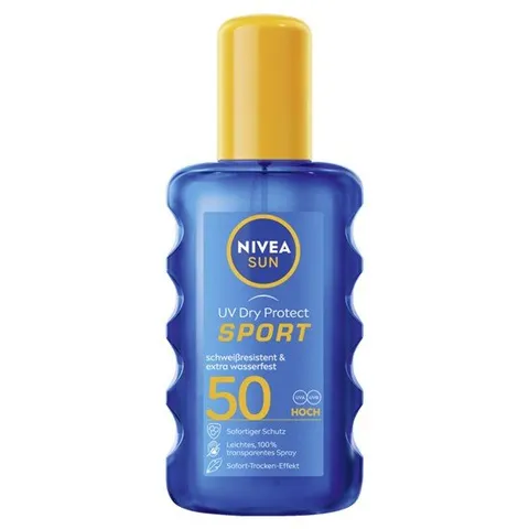 NIVEA SUN UV 드라이 프로텍트 투명 선 스프레이 LSF 50, 200ml