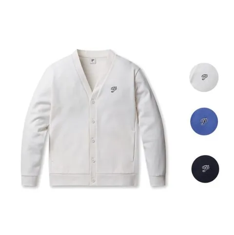 [ 롯데백화점 ][폴햄]남성 V넥 로고 자수 가디건(PHF1TC1210)