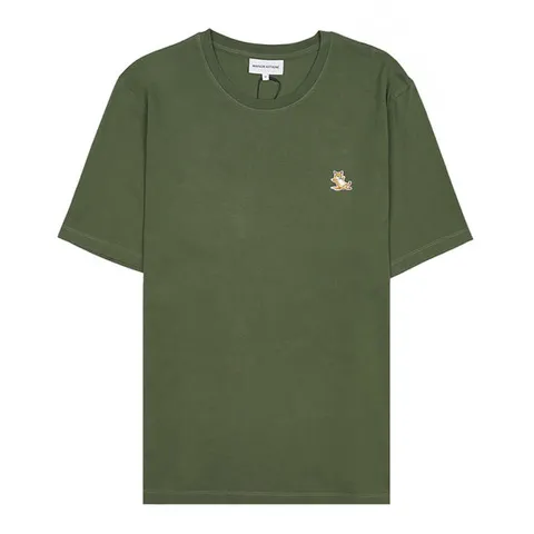 [메종 키츠네] 남성 칠렉스 폭스 패치 레귤러 티셔츠 LM00110KJ0008 P384 (스크래치)