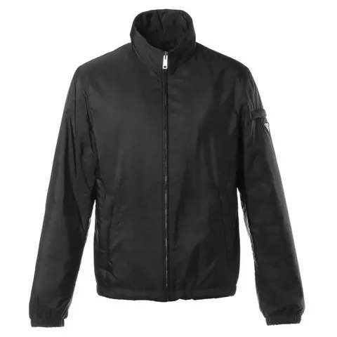 (명품) 프라다 25SS 삼각 로고 바람막이 자켓 블랙