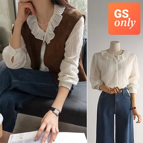 [GS단독-안나리치]Lumina프릴넥021 blouse