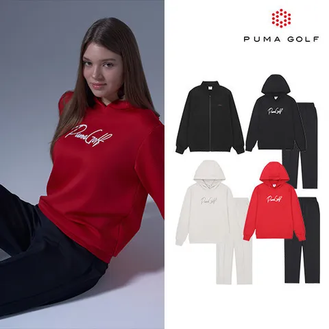 푸마골프 25FW 최신상 여성용 [보머점퍼+후드+팬츠] 3종