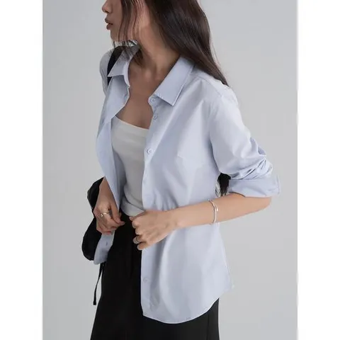 (325964LY2Q) [에잇세컨즈] 링클프리 슬림핏 셔츠  스카이 블루