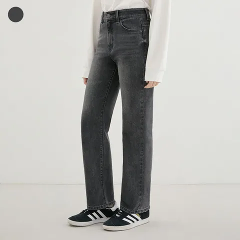 [ 롯데백화점 ][게스]여성 그레이 스트레이트 청바지 YP3D9140